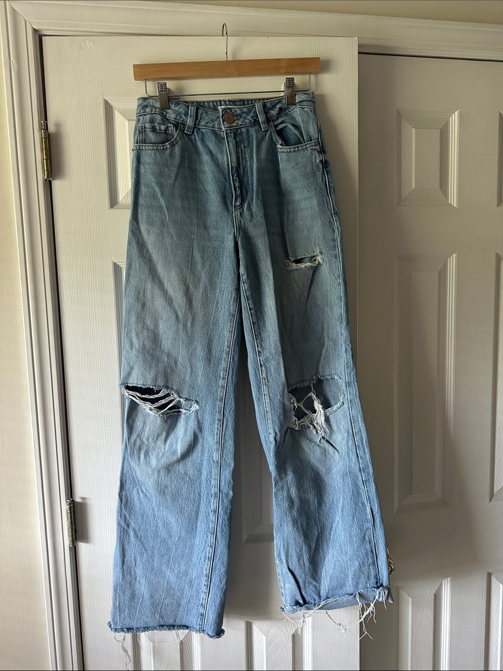 Garage Denim Women's Light Blue Wide Leg Jeans 26